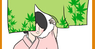 暖簾を使う